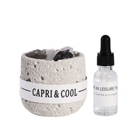 Ensemble cadeau diffuseur de pierres naturelles de luxe en gros pour la décoration intérieure et la thérapie aux huiles essentielles de Noël