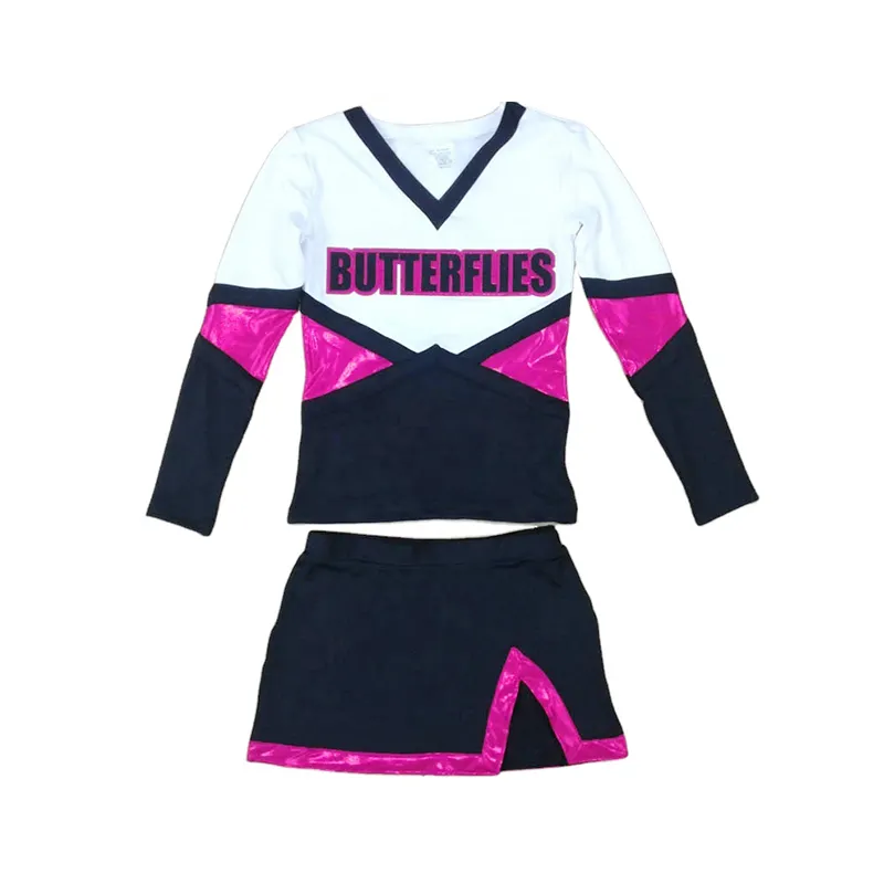 Vendite dirette fantasia Costume da Cheerleader manica lunga scuola uniforme da Cheerleading per le donne