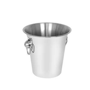 Seau à glace professionnel en acier inoxydable, seau à champagne argenté pour le bar, la piscine, la plage, les voyages en camping - Product Image 1