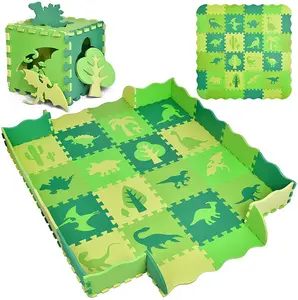 Tapetes EVA à prova de umidade Baby Crawling Floor TPU Playmat Play Puzzle Universe Foam Mat Para Crianças Com Cerca