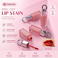 Gloss à lèvres peel-off, teinte à lèvres brillante, couleur hydratante pour les lèvres, maquillage peel-off, marque privée OEM ODM, teinte à lèvres peel-off