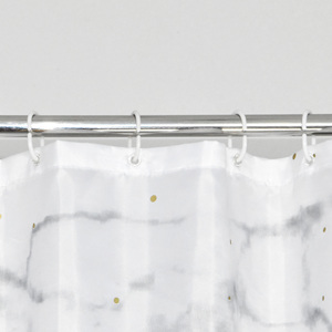 <span class=keywords><strong>Rideau</strong></span> de <span class=keywords><strong>douche</strong></span> en tissu Polyester, Style marbre, à points dorés scintillants et lettres imprimées, - Product Image 5