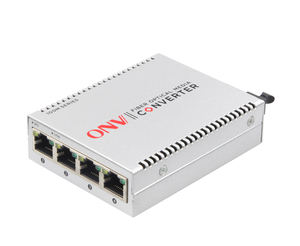 Convertisseur de média <span class=keywords><strong>fibre</strong></span> 4 ports 10/100M RJ45 vers 155M SC Plug & Play pour CCTV et extension de réseau - Product Image 4