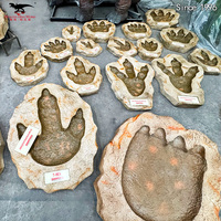 Material de Resina de Fibra de Vidrio, Huella de Dinosaurio Personalizada, Fósil de Dinosaurio en Venta