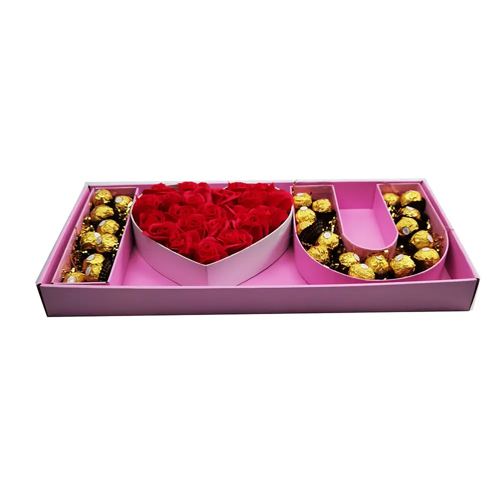 ورق مقوى القلب الحلو الفراولة أنا أحبك إلكتروني على شكل هدية مربع ل زهرة الشوكولاته
