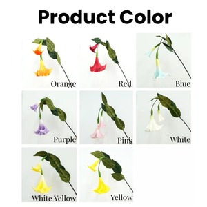 Personalizado de calidad superior Artificial Real Touch PU Datura <span class=keywords><strong>Stramonium</strong></span> Artificial 2 cabezas Datura <span class=keywords><strong>Stramonium</strong></span> para la decoración del hogar - Product Image 3