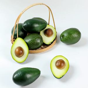 Avocats artificiels en PU, accessoires de décoration, faux fruits d'avocat verts réalistes pour la maison, les fêtes, Noël, Thanksgiving, les décorations de festivals - Product Image 1