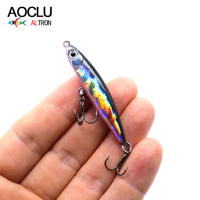 AOCLU Mini bâton de crayon coulant 50mm 3.4g Wobbler appât dur leurre de pêche hochet coulé longue Distance