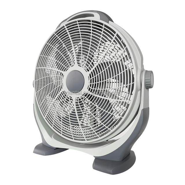 High Quality Big Airflow Modern Design 20 Inch Box Fan Plastic Electric Fan Portable 3 Speed Standing Floor Fan