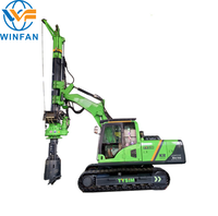 Foreuse rotative TYSIM KR50A d'occasion avec moteur et pompe Cummins - Équipement compact pour fondations de pieux, flexible et efficace