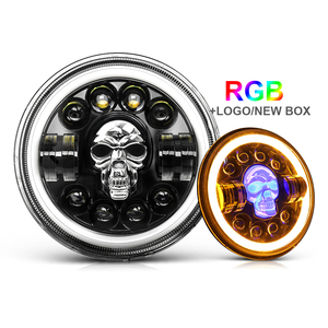 Nuovo Design Bestseller Fari LED Rotondi da 7 Pollici <span class=keywords><strong>12</strong></span>/24 <span class=keywords><strong>Volt</strong></span> ad Alta Potenza con Fascio Alto/Basso Super Luminosi - Product Image 1
