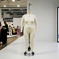 Mannequin de couture pliable en fibre de verre grande taille pour la confection de patrons et le drapage – Modèle de mannequin pour la création de robes