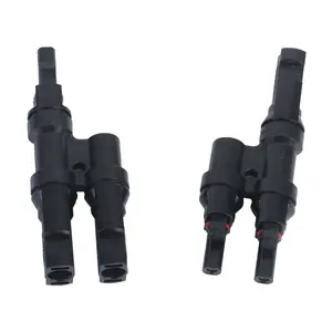 T2 T3 T4 Photovoltaic Conector 50A IP67 PV 1500v T Type 2 to 1 Connector for Solar Panels