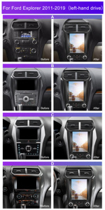 Podofo 9.7 inch Android Car Stereo khung cho Ford Explorer 2011 2019 không dây Carplay Android Auto GPS Wifi Hifi FM RDS OEM - Product Image 4