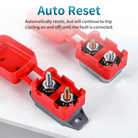 Interruptor de Circuito Térmico de 12V CC Topstone E5 10-50A, Doble Batería, Reinicio Automático, Curva B, Panel de Control Marino para Barcos, Suministros Eléctricos