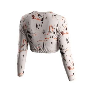 Camiseta Deportiva de Manga Larga para Mujer, Diseño Moderno, Top Corto de Manga Larga para Gimnasio - Product Image 4