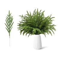 Bouquet de plantes artificielles vertes en PE, sensation réaliste, pour décoration de Thanksgiving et de mariage, usage intérieur, produit transfrontalier très vendu