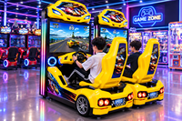 Volant de course en métal LECHUANG pour simulateur de jeu, machine d'arcade, siège de voiture, centre de divertissement intérieur, usage familial, 110/220V