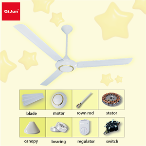 Ventilatore da Soffitto Industriale JUNCHENG Stile <span class=keywords><strong>KDK</strong></span> 56 Pollici/1400mm, Elettrico AC in Metallo con 3 Pale, 80W a Risparmio Energetico - Product Image 4