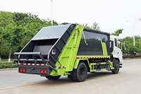 Machines municipales Dumpcart Dongfeng 4x2 16 mètres cubes collecte des déchets compacteur camion à ordures à vendre