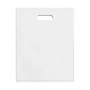 Bán buôn PE Flat Miệng Logo in Nhựa Tote Túi quần áo cửa Hàng quà tặng quảng cáo Túi mua sắm cho vớ sử dụng - Product Image 3