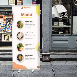 OEM dapat disesuaikan spanduk gulung berdiri 85x200cm grosir barang-barang Promosi pemasok menggulung Banner Berdiri - Product Image 1