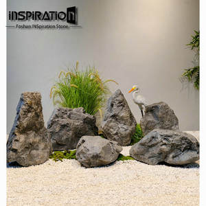 Roches artificielles de nouvelle conception moderne Énorme pierre artificielle en fibre de verre légère Grandes roches en PRF - Product Image 5