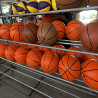 Ballon de basketball OEM personnalisé avec logo et couleur, laminé, performance de rebond constante, toucher doux, durable, pour entraînement et match, en gros