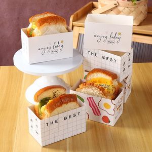 Caja <span class=keywords><strong>de</strong></span> Embalaje Personalizada <span class=keywords><strong>de</strong></span> Fundom para Alimentos, Biodegradable, para Llevar, para Postres, Bagels, Pan, Sushi, Sándwiches, para el Desayuno - Product Image 4