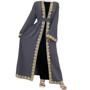 <span class=keywords><strong>Turchia</strong></span> Kaften <span class=keywords><strong>Hijab</strong></span> musulmano preghiera <span class=keywords><strong>vestiti</strong></span> colore puro Caften abito da sera prodotto islamico Burka saudita nero abaya donne africane - Product Image 1