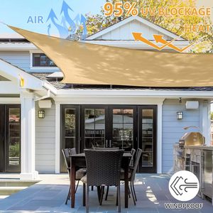 Garden <strong>Shade</strong> <strong>Sail</strong> Beige White Color 100% Raw Material HDPE Outdoor <strong>Sail</strong> <strong>Shade</strong> 5x5 Sun <strong>Shade</strong> <strong>Sail</strong> - Product Image 5