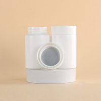 Pot en plastique HDPE blanc personnalisable de 10 ml/100 ml avec bouchons à vis, capacités 10 ml 250 ml, options de matériaux