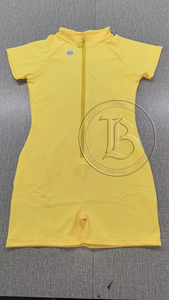 <span class=keywords><strong>Tuta</strong></span> Estiva da <span class=keywords><strong>Donna</strong></span> con Zip, Logo Personalizzato, Body Sportivo Corto, <span class=keywords><strong>Tuta</strong></span> Aderente da <span class=keywords><strong>Donna</strong></span>, <span class=keywords><strong>Jumpsuit</strong></span> Intero - Product Image 4