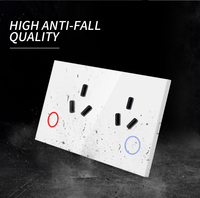 Prises murales et interrupteurs intelligents Tuya Wifi norme AU 15A, contrôle à distance par application, produits d'automatisation domestique