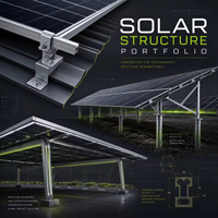 Gancho Solar Recto de Aluminio con Altura Ajustable de 100-250 mm para Techos de Lámina, Tejas y Metal Plano, Proveedor de Sistemas de Montaje Fotovoltaico