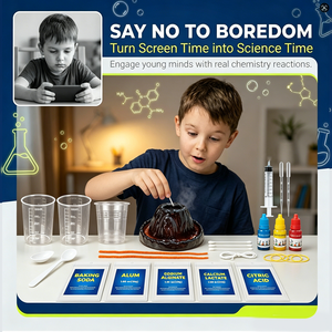 Ciencia e Ingeniería, 52 <span class=keywords><strong>en</strong></span> 1, Experimentos de Química, Juguete Educativo para Niños, Kit de Experimentos de Cultivo de Cristales - Product Image 2