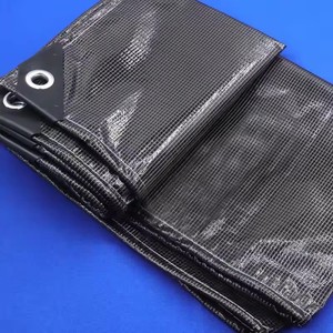 Bâche en PVC à grille respirante, toile imperméable translucide et résistante, <span class=keywords><strong>voile</strong></span> d'<span class=keywords><strong>ombrage</strong></span> anti-UV, housse de protection extérieure étanche - Product Image 6