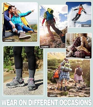Wholesale Merino Wool Winter Outdoor Crew Socks Casual Anti-Bacterial Work Hunting Hiking
