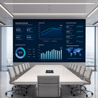 Panneau d'affichage LED intérieur P2.5 SMD à faible consommation d'énergie, boîtier moulé sous pression, mur vidéo pour salle de conférence et centre de formation