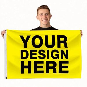 Outdoor Advertising Wholesale 100D Polyester Flying Customized Logo Printing 90*150cm Custom <b>Flags</b> - Product Image 4