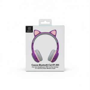 Auriculares Bluetooth Cascos Bluetooth Cat XY-203 con diseño de orejas de gato para niños y adolescentes, audio inalámbrico - Product Image 2