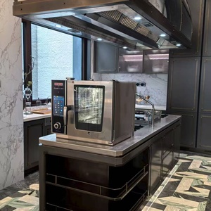 Ymd thông minh Modular nấu ăn trung tâm cảm ứng <span class=keywords><strong>HOB</strong></span> Teppanyaki phạm vi Nồi chiên thép không gỉ 96kw tiết kiệm năng lượng cho khách sạn hiện đại - Product Image 3