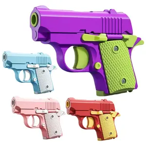 2024 नई डिजाइन 3डी प्रिंटिंग छोटे तनाव राहत प्लास्टिक मिनी सुरक्षा खिलौना बंदूक 1911 खिलौना