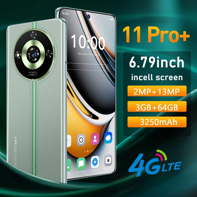 2025 Brand New - 3GB+64GB 6.8 Inch 4G LTE Mobile Phone Android 9 Celular Telefon Fingerprint Unlock Cell Phone