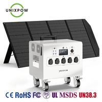 Générateur solaire à onde sinusoïdale pure 6000W, batterie LiFePO4, application intelligente, UPS, station d'alimentation portable robuste pour camping-car et maison