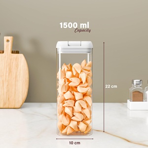 Best-selling Press-to-Seal Vacuum Storage Jar <b>Flour</b> Snack Cereals Storage <b>Container</b> Household Storage tank for Kitchen Organizer - Product Image 4