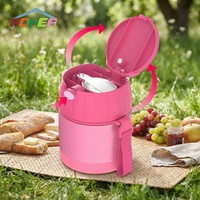 Aohea – Pot isotherme en acier inoxydable avec isolation intérieure en acier, pour soupes et aliments chauds, avec poignée