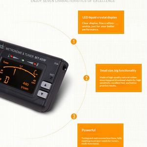 Afinador de Guitarra y Violín MT-40/40W Small <span class=keywords><strong>Angel</strong></span> Miao Shi Duo Tube con Metrónomo - Product Image 5