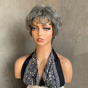 <span class=keywords><strong>ผม</strong></span>แท้จากอินเดีย 100% แบบเวอร์จิ้น ขนาด 5 นิ้ว สำหรับตัดวิก<span class=keywords><strong>ผม</strong></span><span class=keywords><strong>สั้น</strong></span>พร้อมหน้าม้า สีเทาธรรมชาติ 50%/80%  ต่อผมแบบเครื่องจักร ขายส่ง - Product Image 2