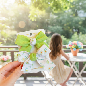 Di tendenza in metallo fatto a mano forcine a becco d'anatra graziose decorazioni per capelli con fiocco per donne e bambini vendita calda all'ingrosso - Product Image 3